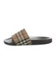 Burberry Nova Check Pattern Rubber Slides
