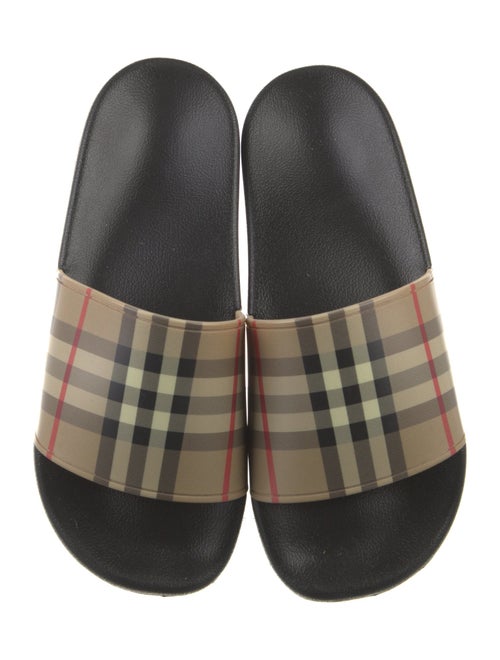 Burberry Nova Check Pattern Rubber Slides