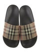 Burberry Nova Check Pattern Rubber Slides