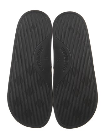 Burberry Nova Check Pattern Rubber Slides
