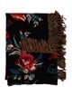 Gucci Guccy Lion's Head Jacquard Wool Throw Blanket