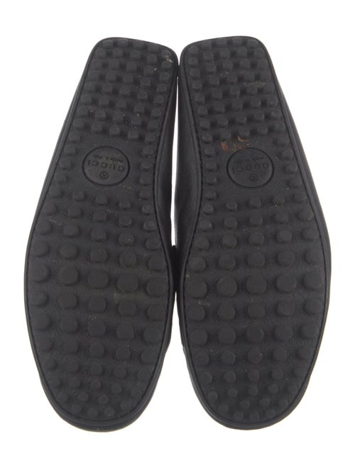 Gucci Web Accent Leather Drivers
