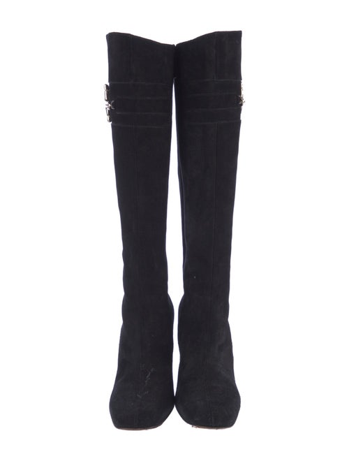 Gucci Hasler Horsebit Accent Suede Boots