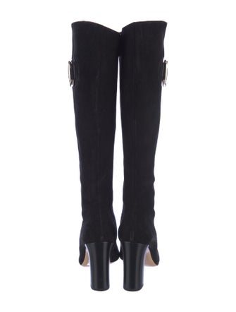 Gucci Hasler Horsebit Accent Suede Boots