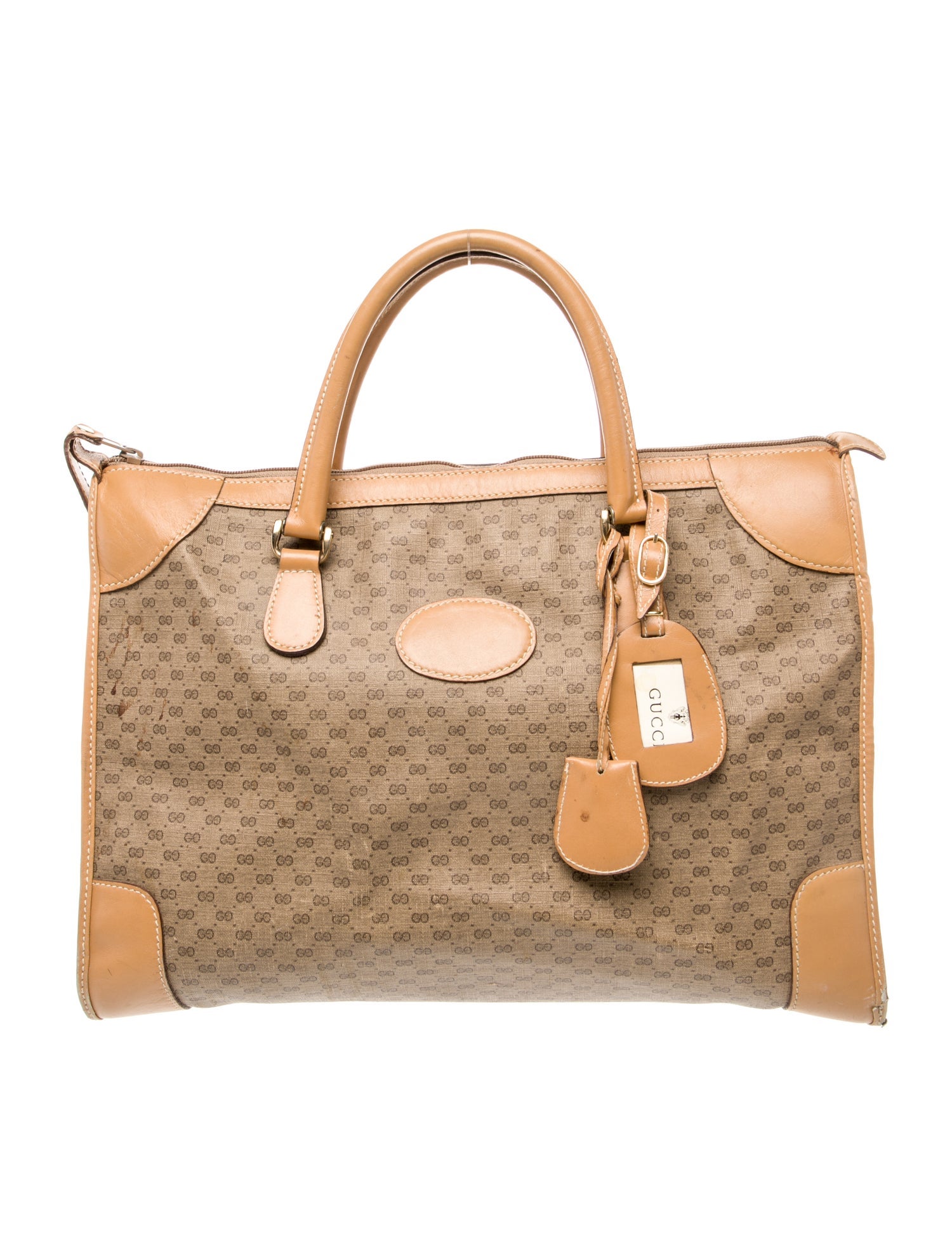 Gucci Micro GG Monogram Weekender Bag Vintage