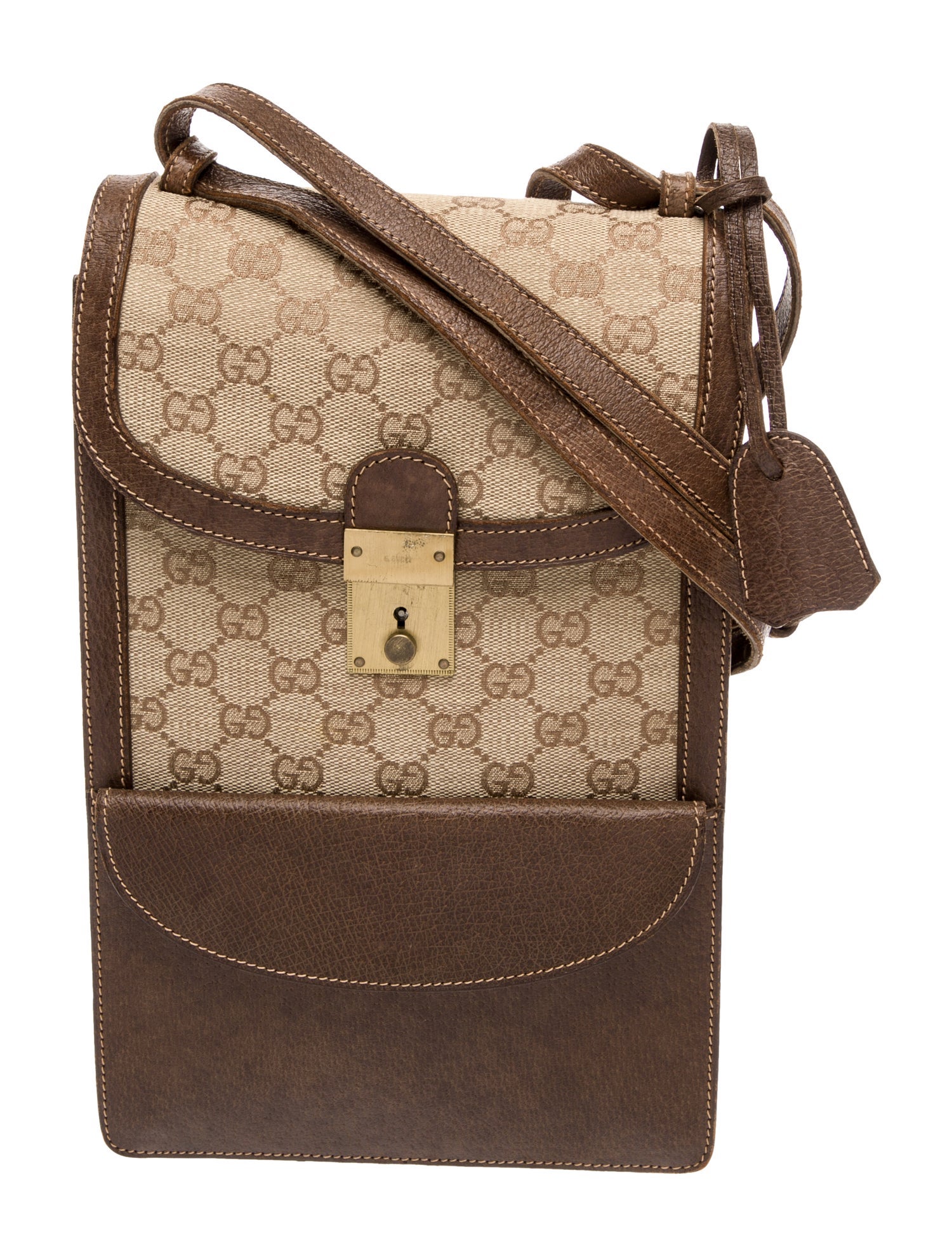 Gucci GG Canvas Crossbody Bag Vintage