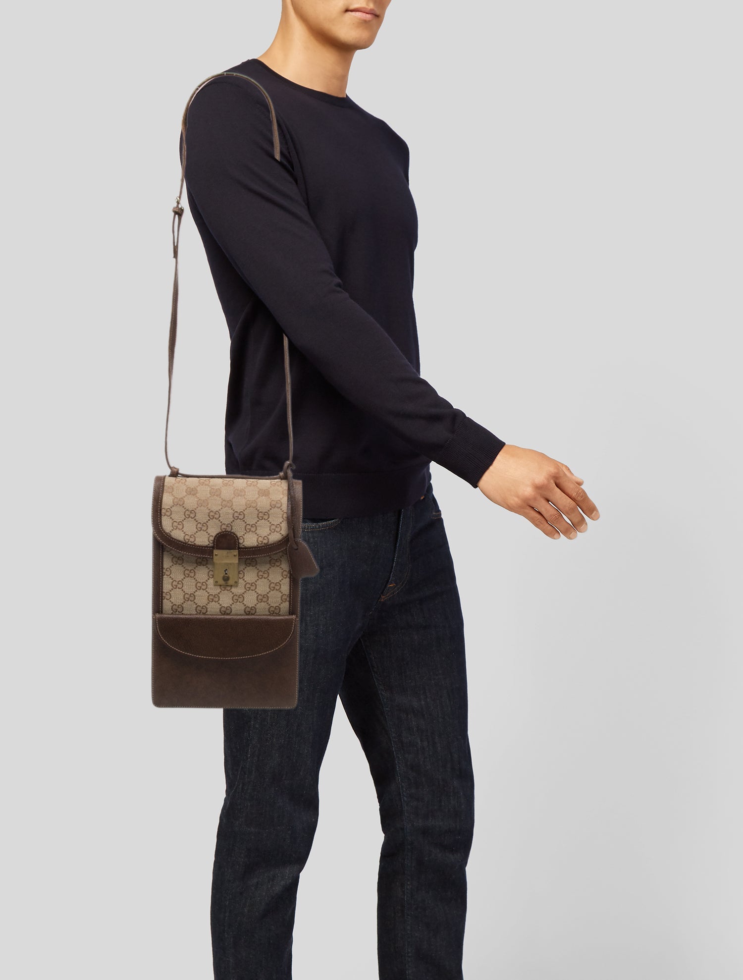 Gucci GG Canvas Crossbody Bag Vintage