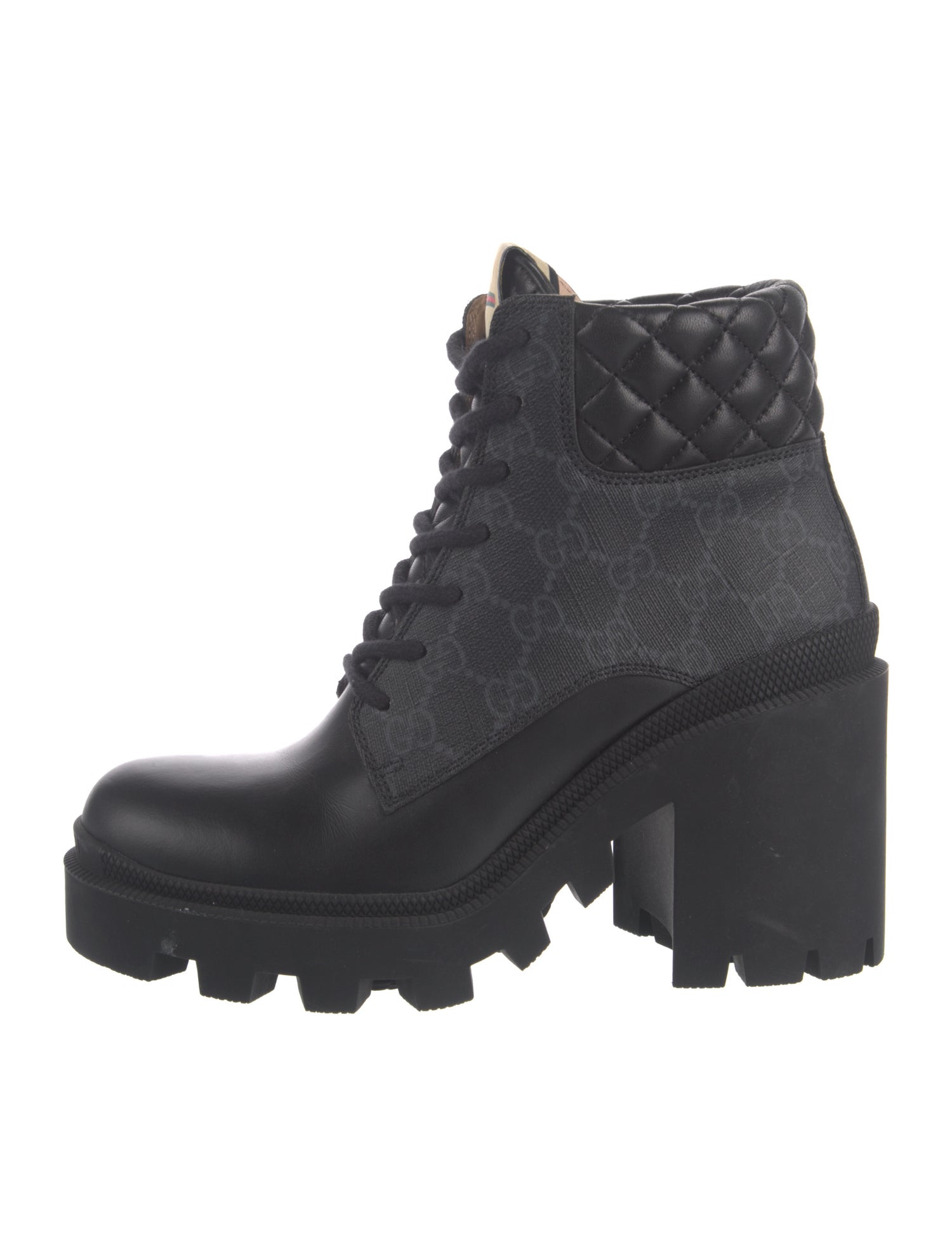 Gucci GG Supreme Combat Boots