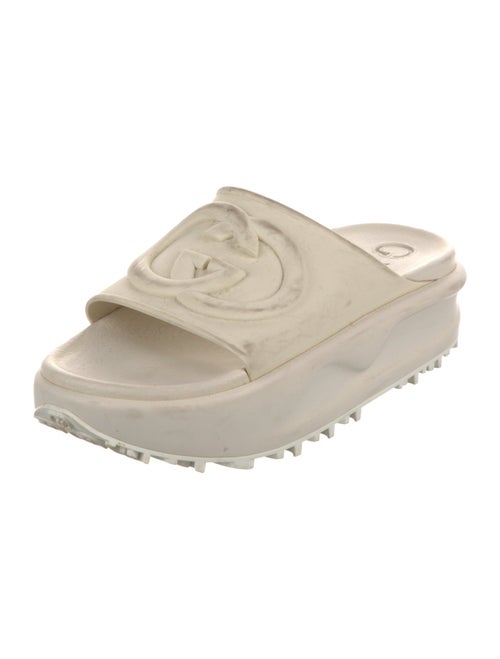 Gucci Interlocking G Logo Rubber Slides