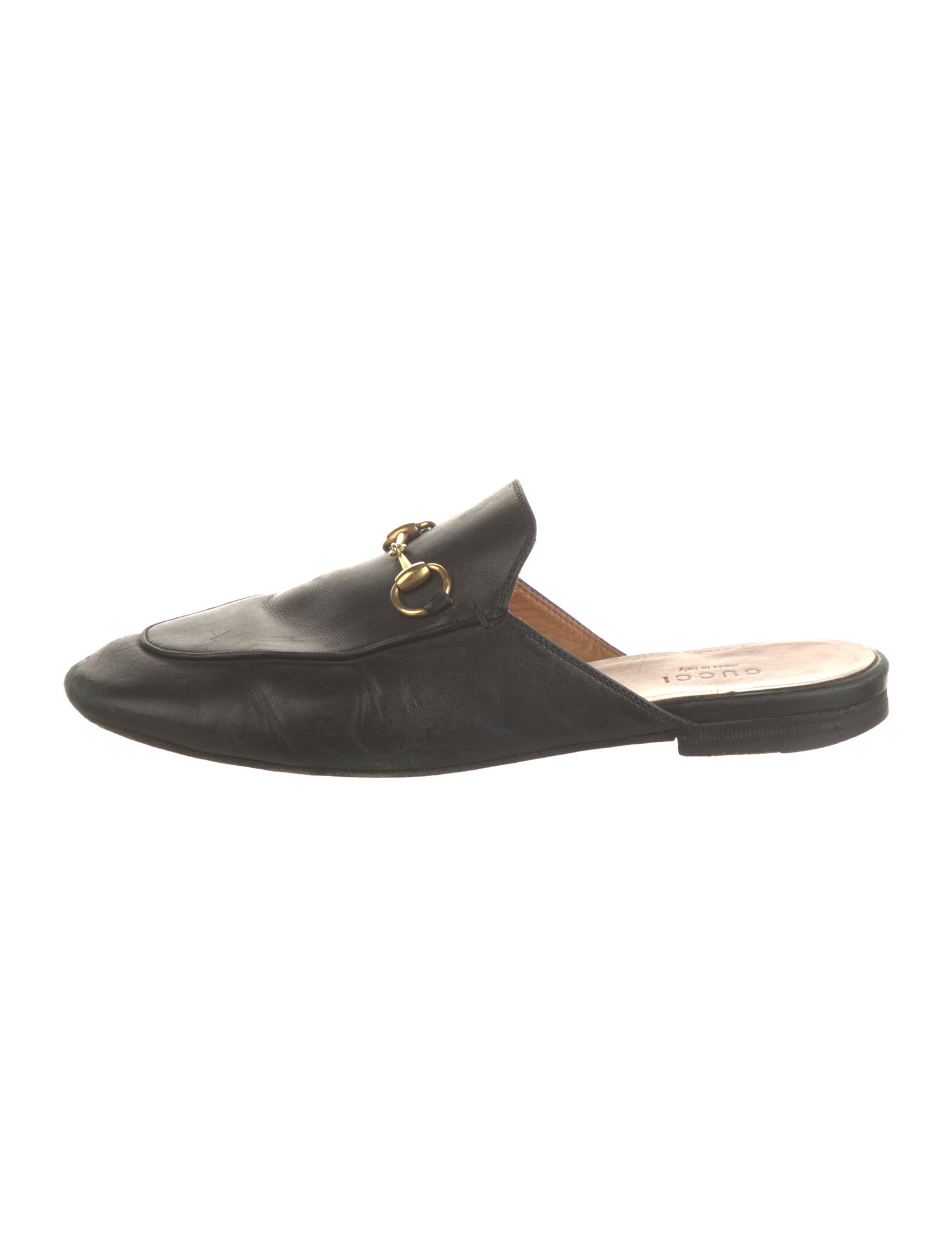 Gucci Horsebit Accent Leather Mules