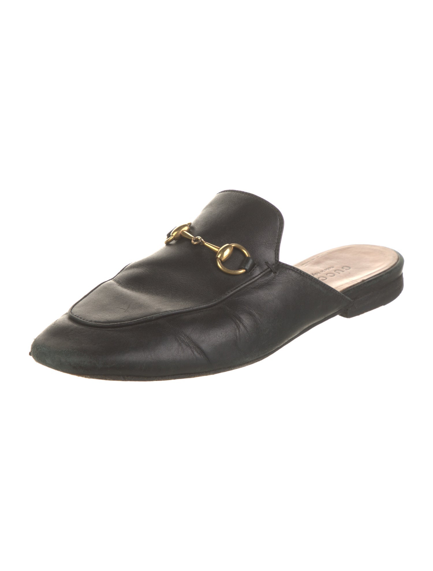 Gucci Horsebit Accent Leather Mules