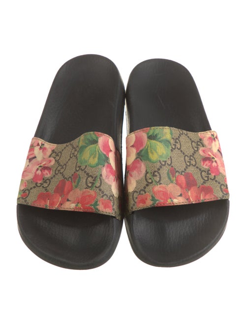 Gucci GG Signature Floral Print Slides