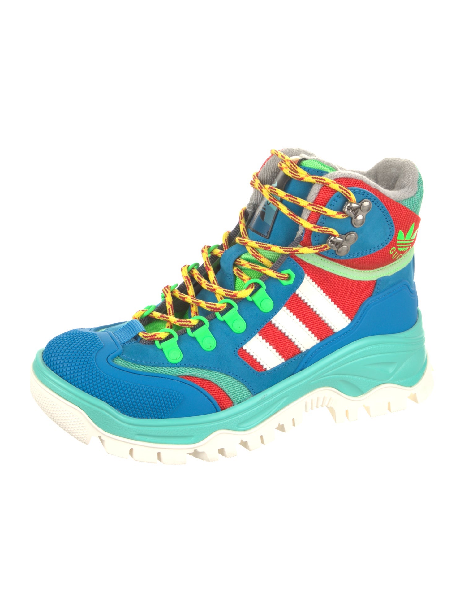 Gucci Canvas Colorblock Pattern Chunky Sneakers w/ Tags