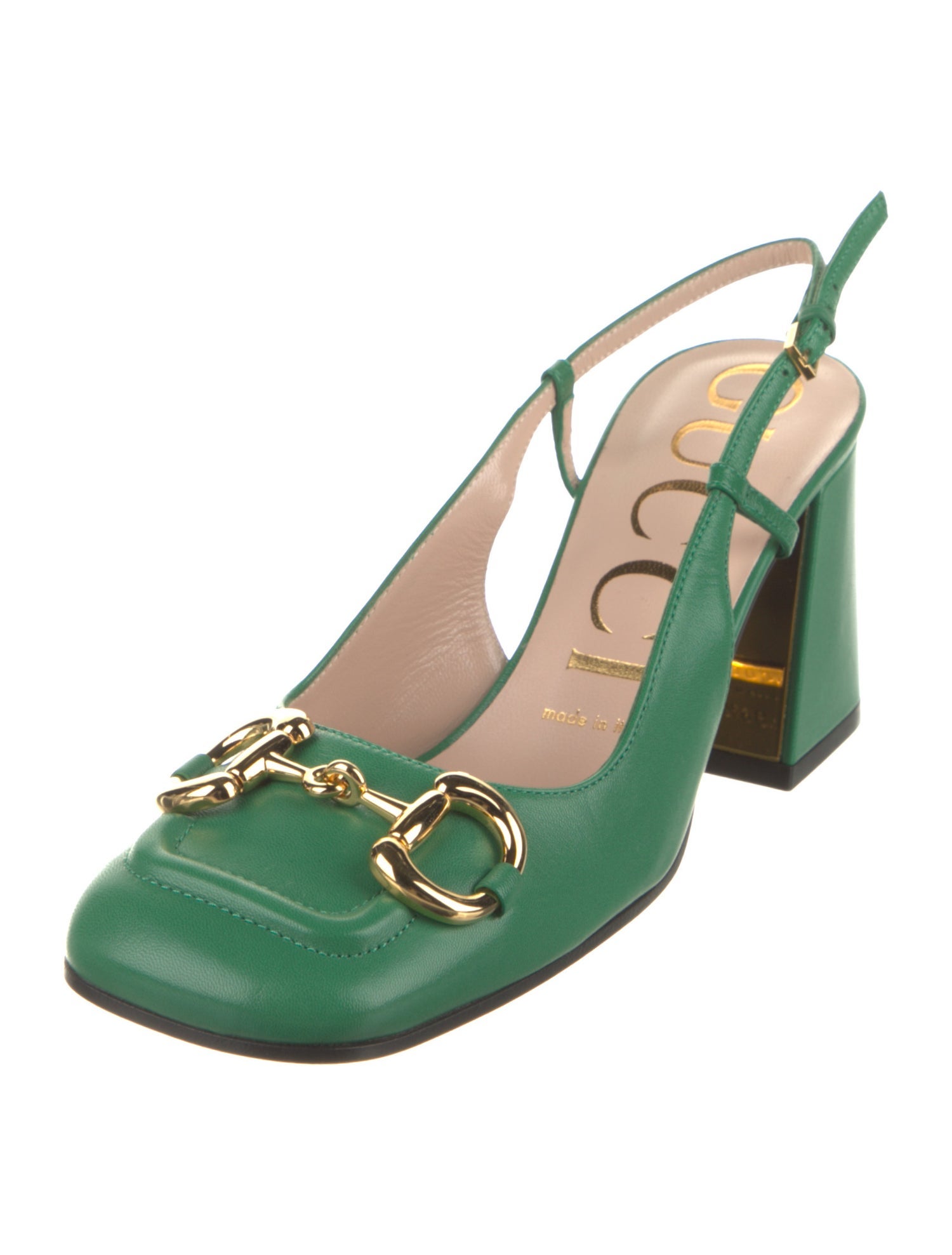 Gucci Leather Slingback Pumps