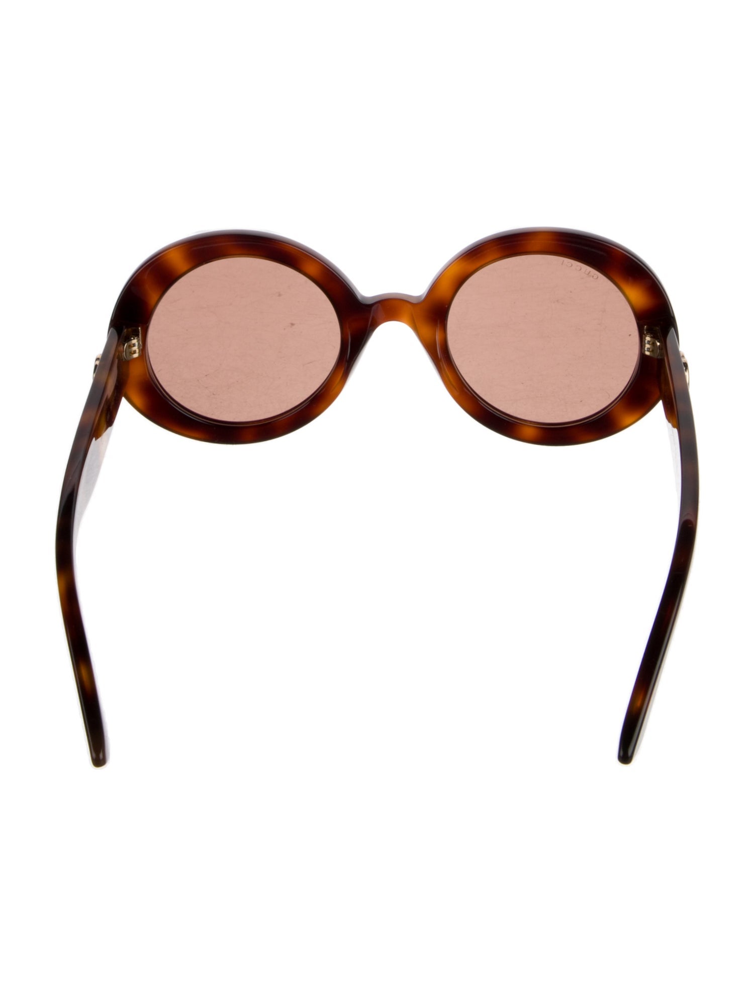 Gucci Interlocking G Logo Round Sunglasses