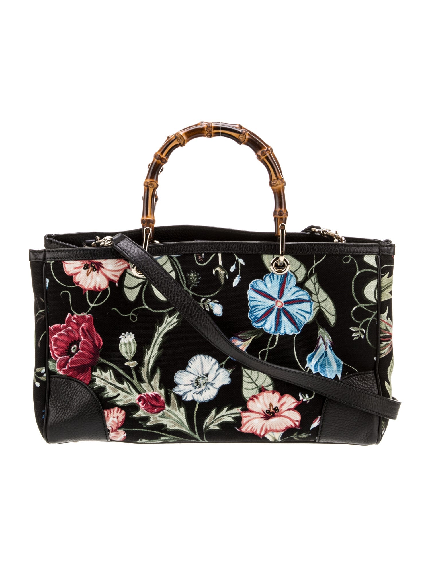 Gucci Flora Knight Bamboo Shopper Medium