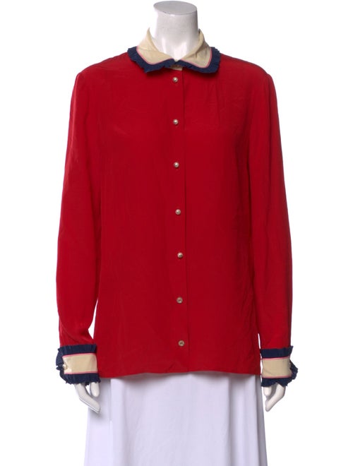 Gucci 2017 Silk Button-Up Top