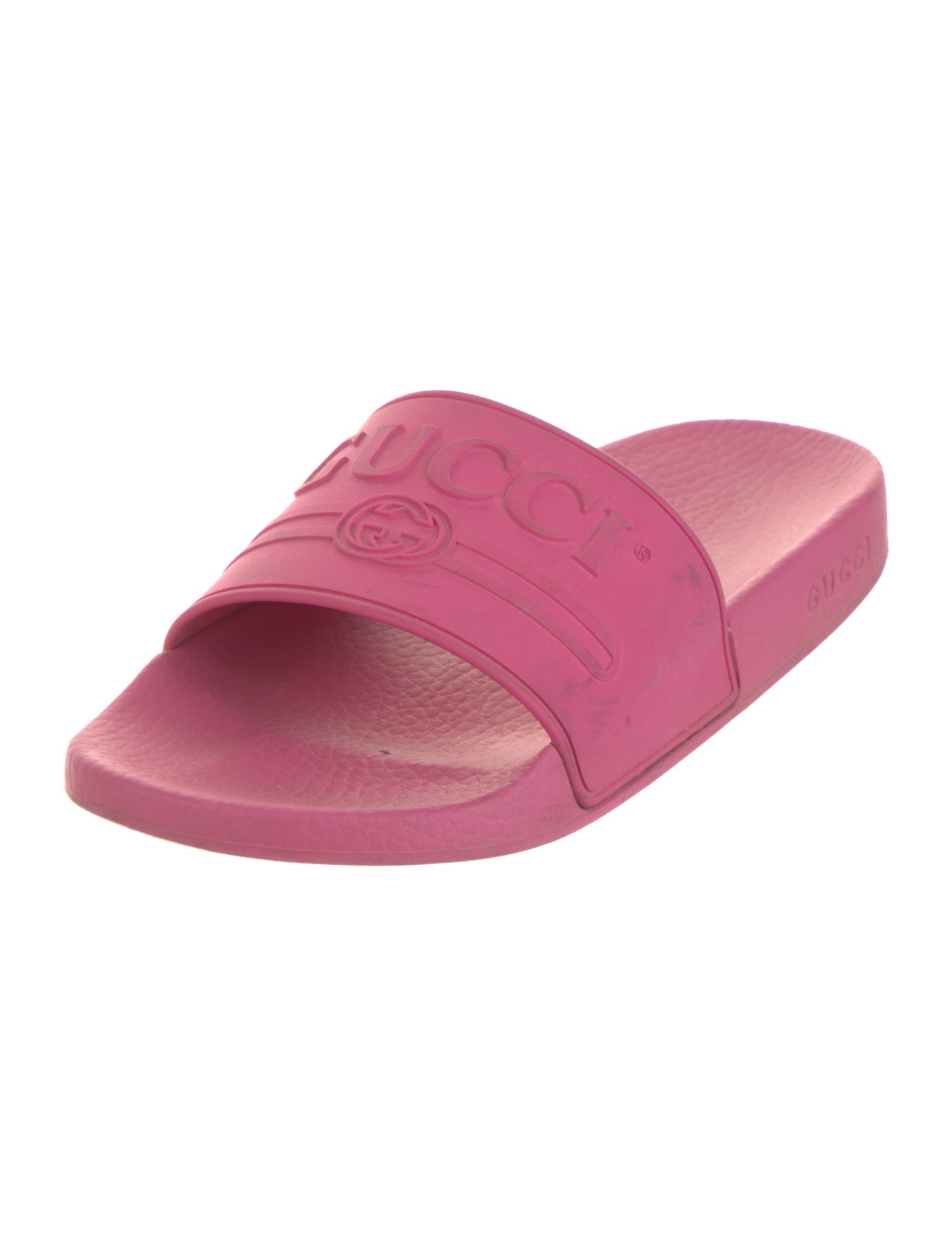 Gucci Interlocking G Logo Rubber Slides