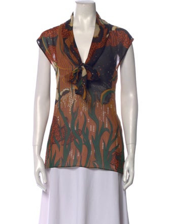 Gucci Silk Printed Top