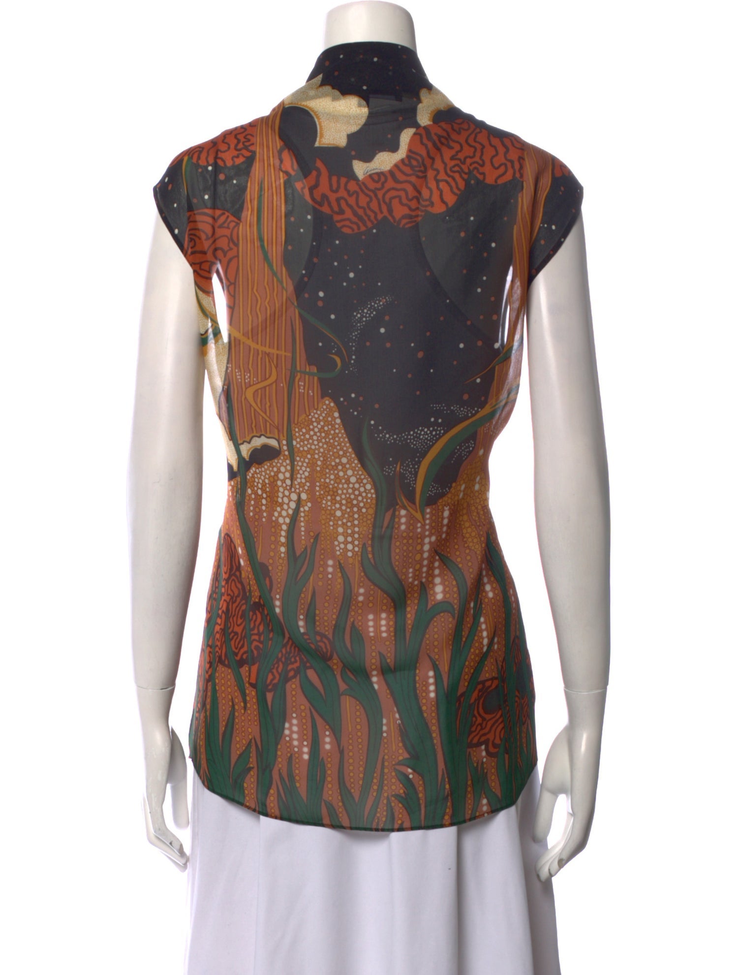 Gucci Silk Printed Top