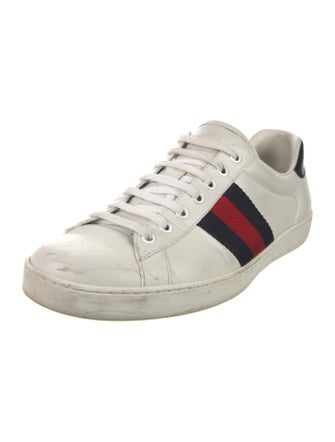 Gucci Sylvie Web Accent Leather Sneakers