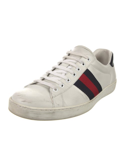 Gucci Sylvie Web Accent Leather Sneakers