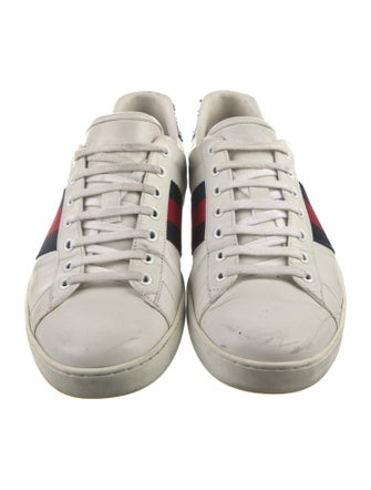 Gucci Sylvie Web Accent Leather Sneakers