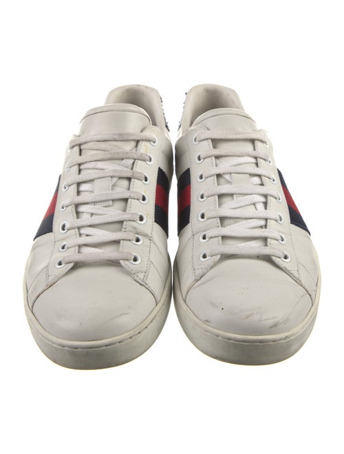 Gucci Sylvie Web Accent Leather Sneakers