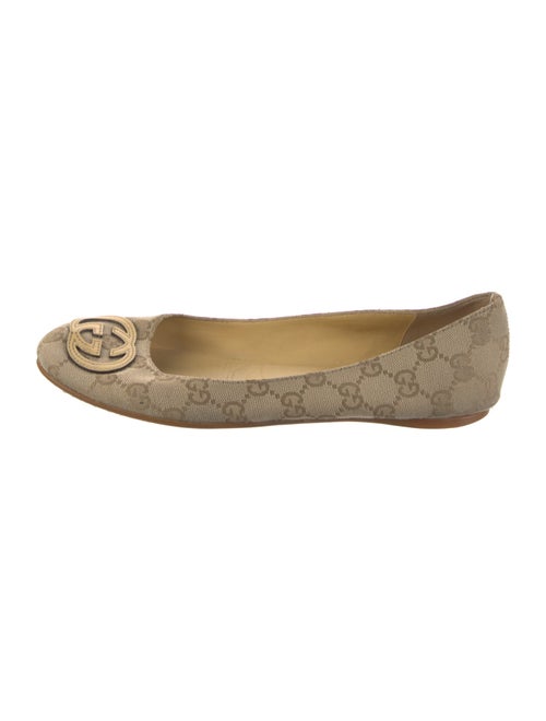 Gucci GG Canvas Canvas Ballet Flats