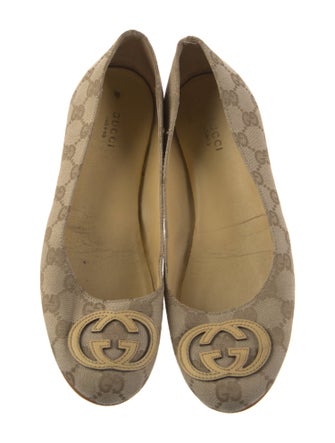 Gucci GG Canvas Canvas Ballet Flats