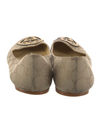 Gucci GG Canvas Canvas Ballet Flats