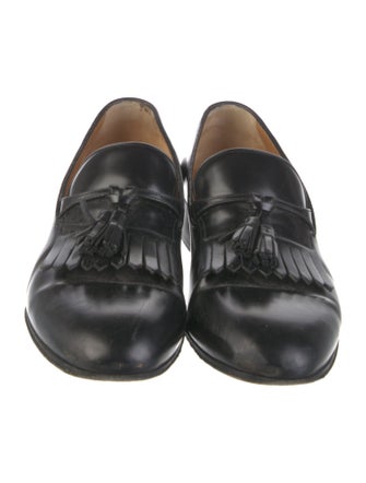 Gucci Horsebit Accent Leather Dress Loafers