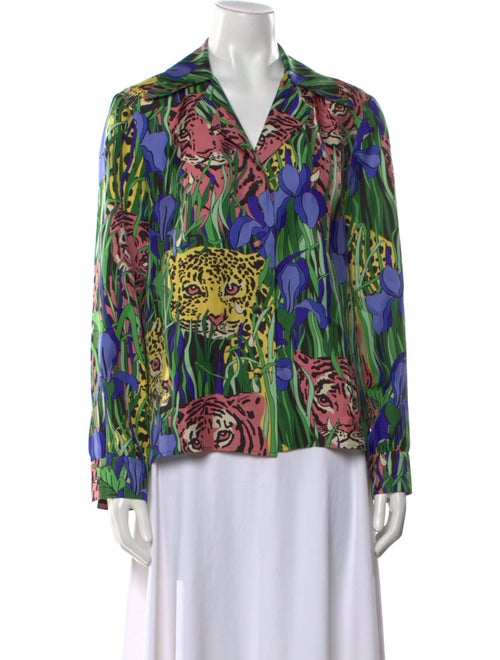 Gucci 2019 Silk Button-Up Top