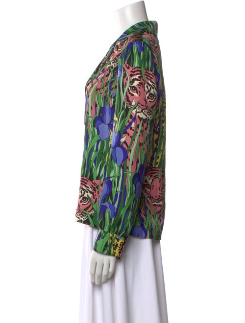 Gucci 2019 Silk Button-Up Top