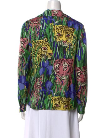 Gucci 2019 Silk Button-Up Top