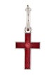 Gucci Enamel Cross Drop Single Earring