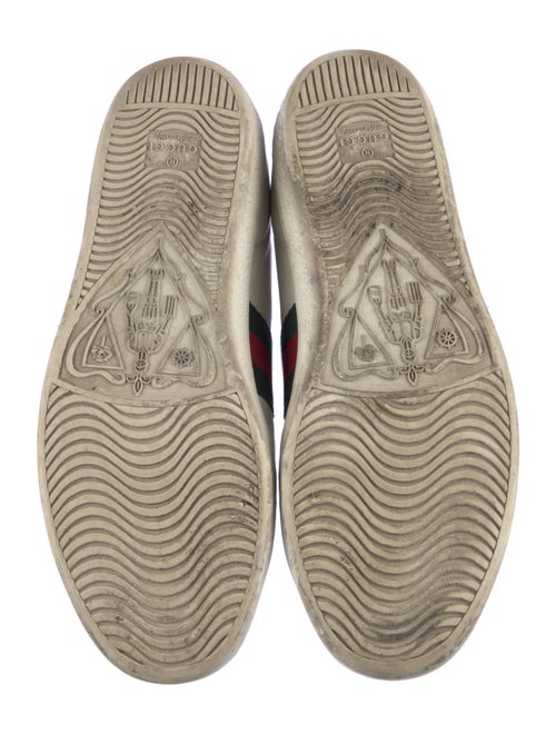 Gucci Web Accent Leather Sneakers