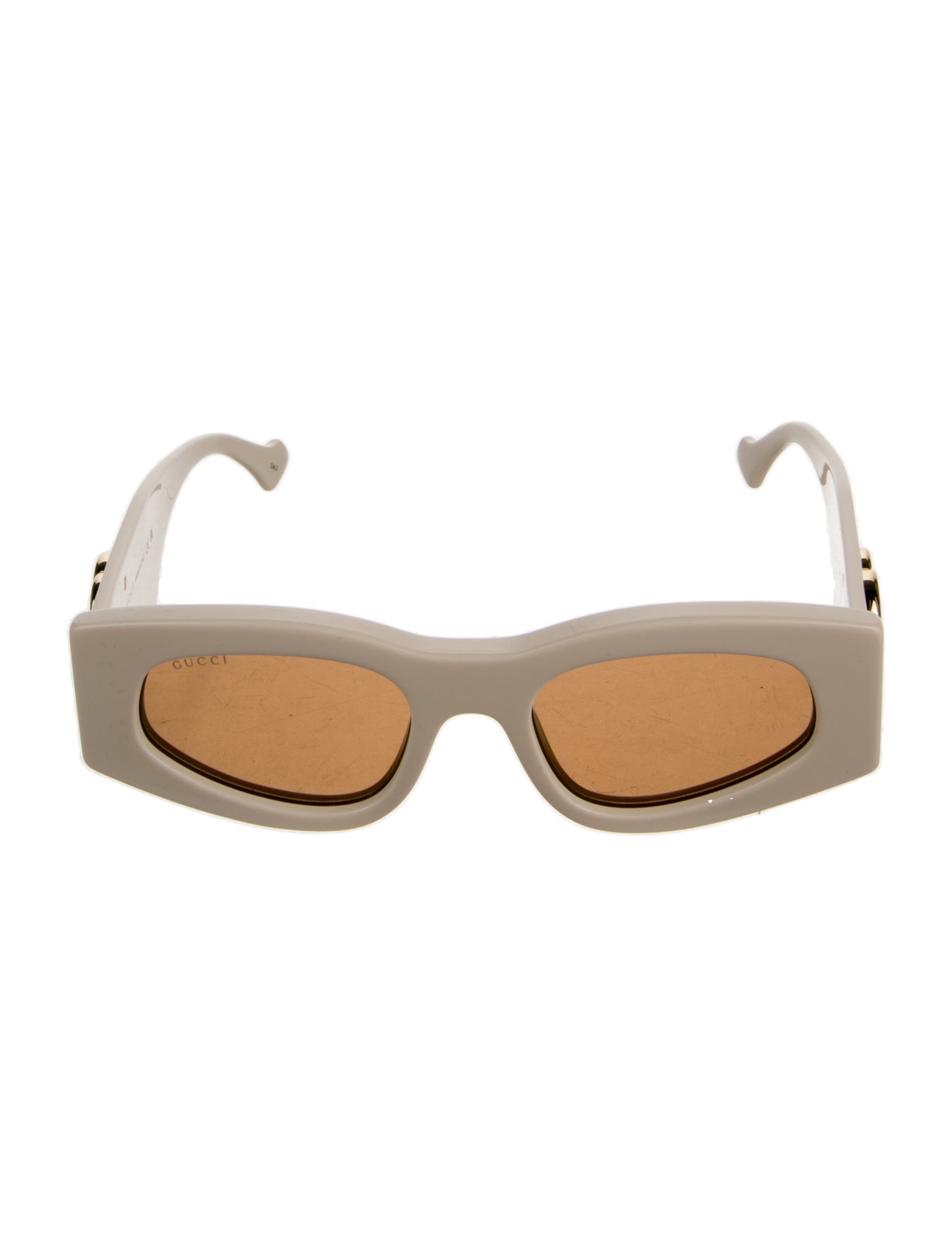 Gucci Double G Logo Square Sunglasses