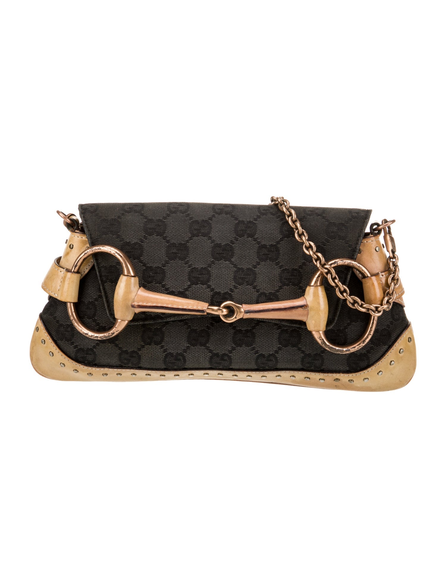 Gucci GG Canvas Horsebit Chain