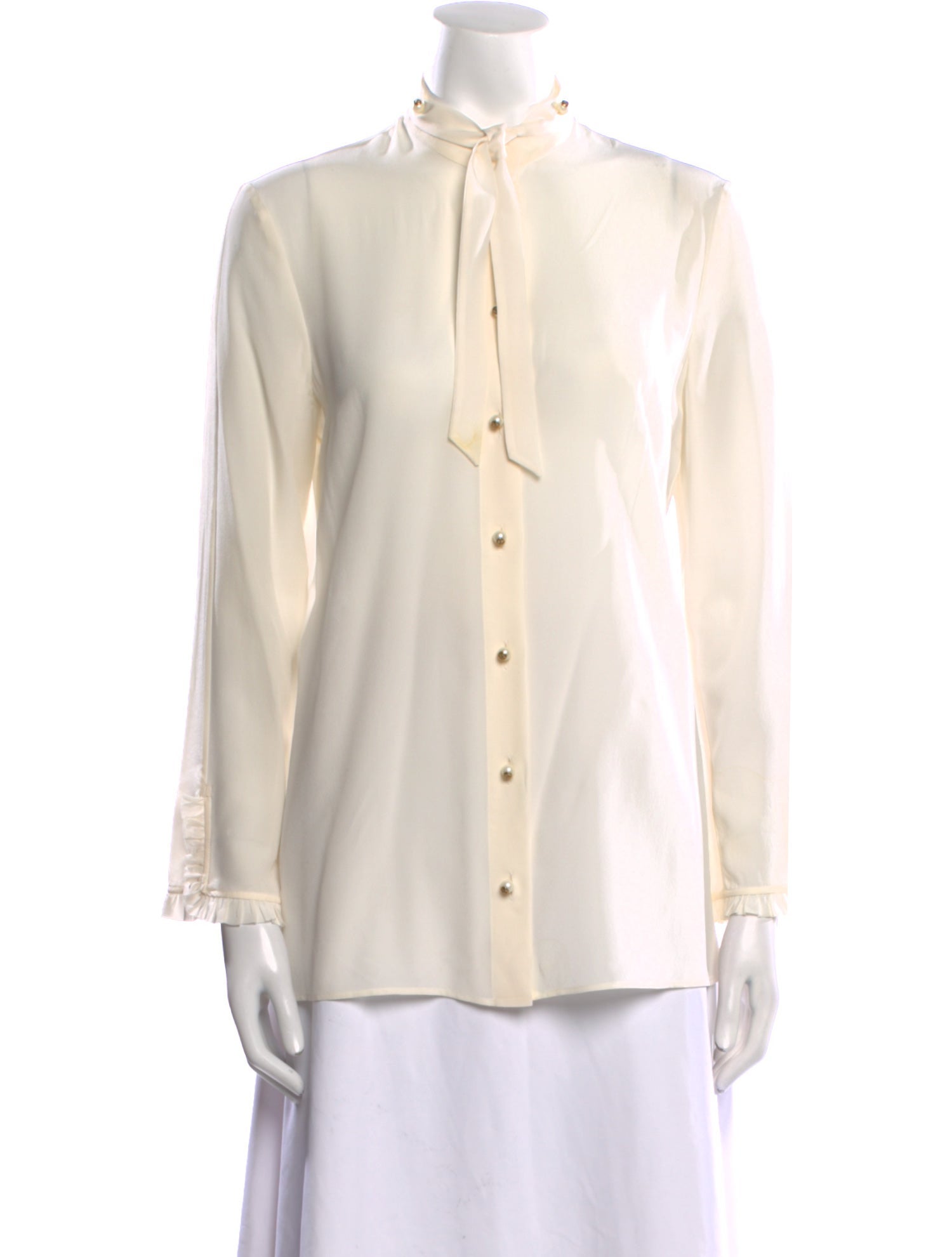 Gucci 2016 Silk Button-Up Top