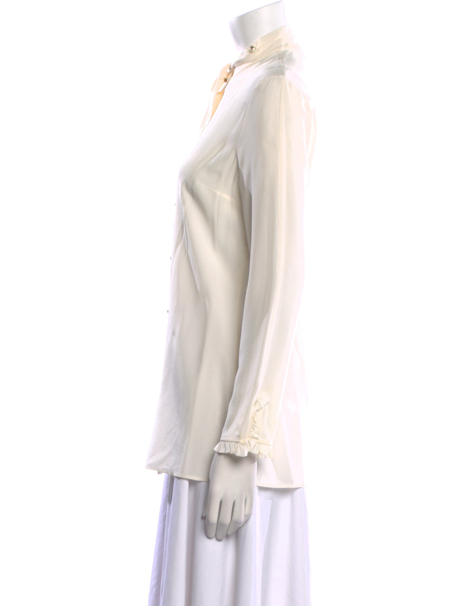 Gucci 2016 Silk Button-Up Top