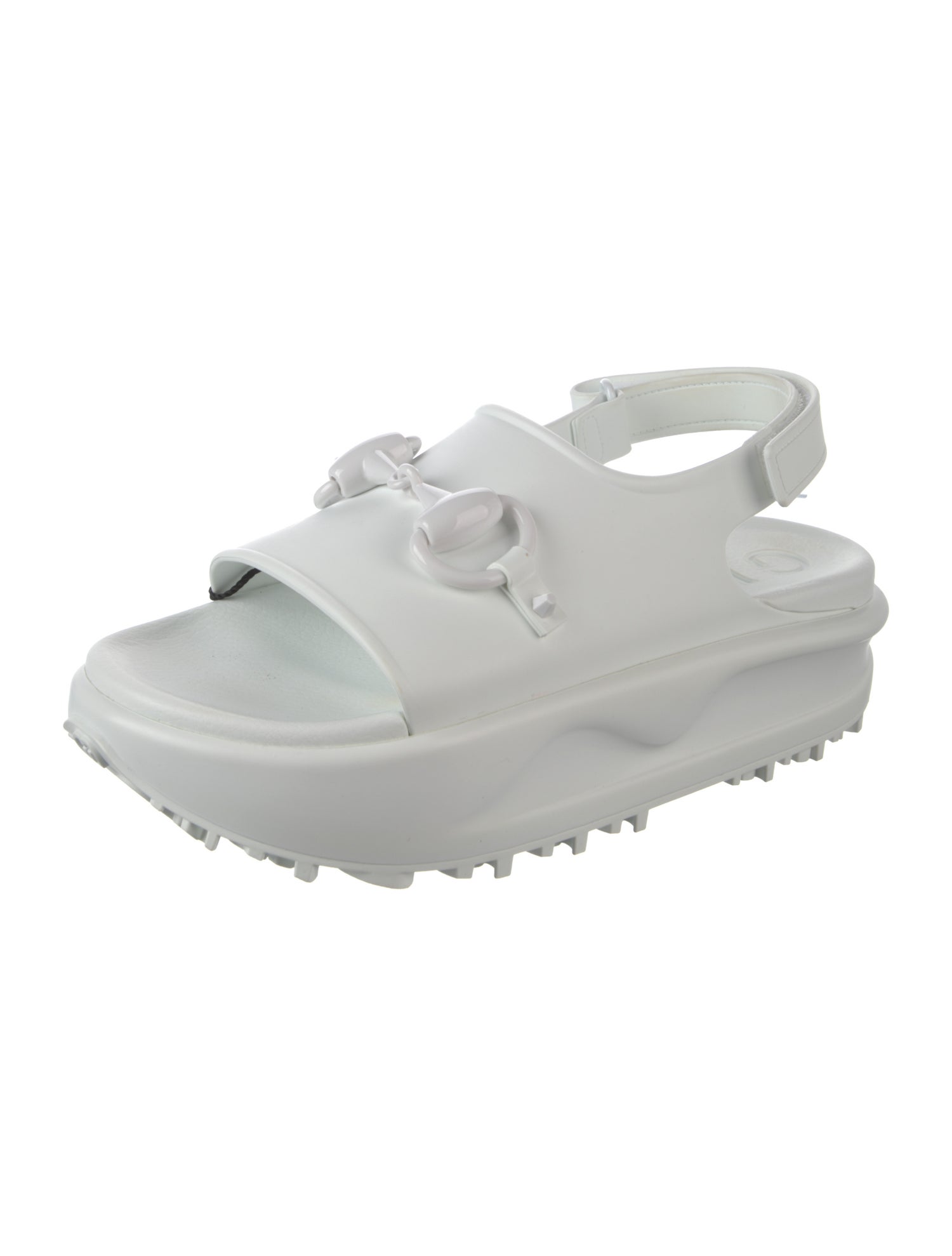 Gucci Rubber Slingback Sandals