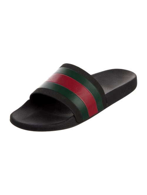 Gucci Web Accent Rubber Slides
