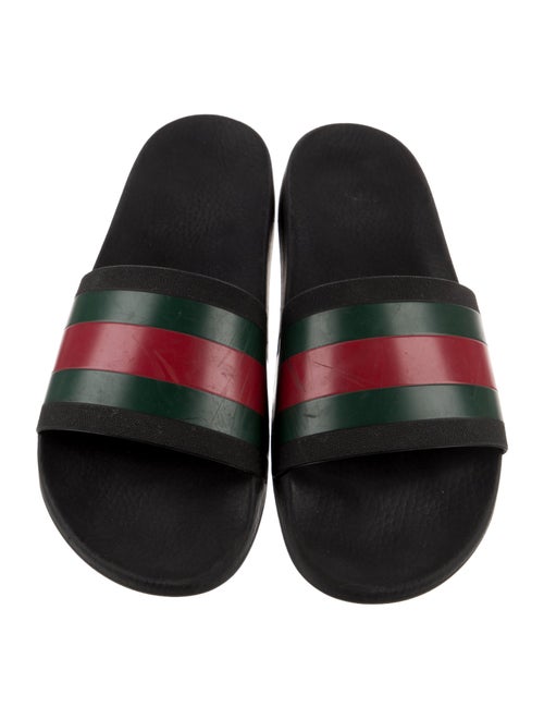 Gucci Web Accent Rubber Slides