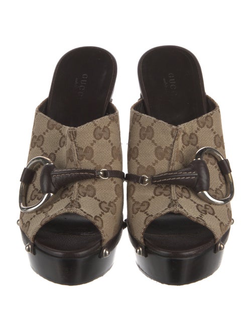 Gucci GG Canvas Canvas Mules