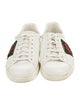 Gucci Web Accent Leather Sneakers