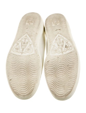 Gucci Web Accent Leather Sneakers