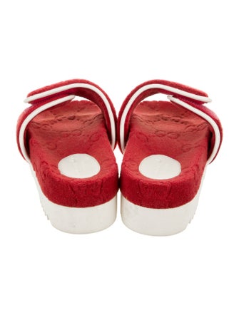 Gucci GG Logo Terry Cloth Slides
