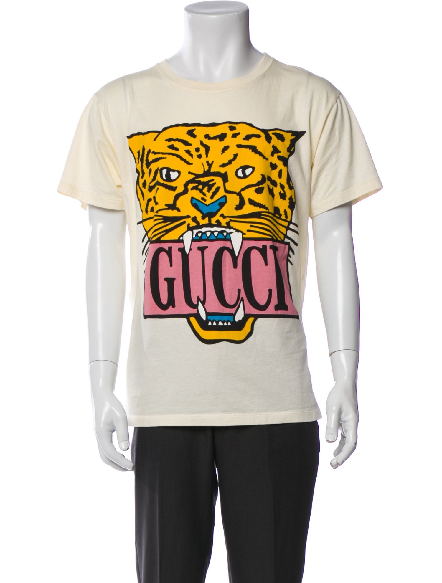 Gucci Graphic Print Crew Neck T-Shirt