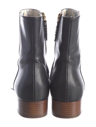Gucci Interlocking G Logo Leather Boots